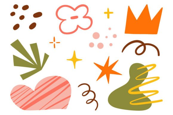 Bringing Personality to Design with Abstract Hand Drawn Decorative Shapes