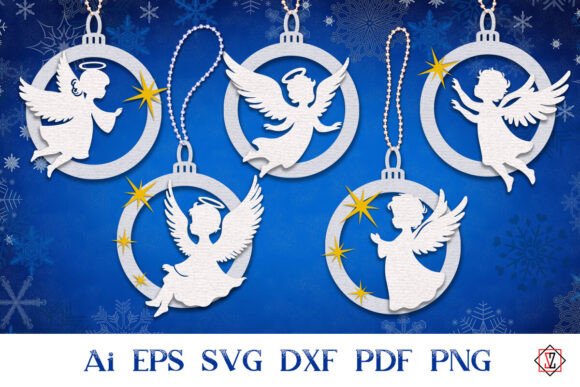 Creating Stunning Decorative Pendants with Angels: A Cut File Guide for Holiday Crafting