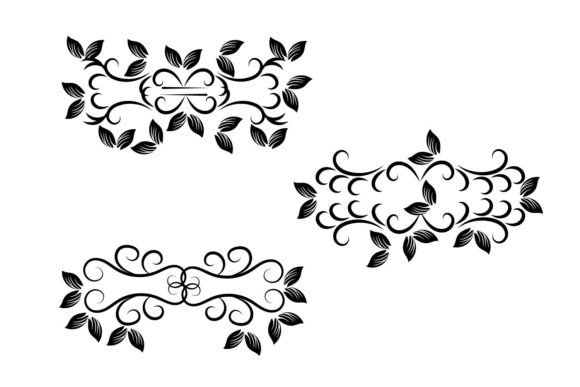 Elevate Designs with Decorative Corners Floral Ornament