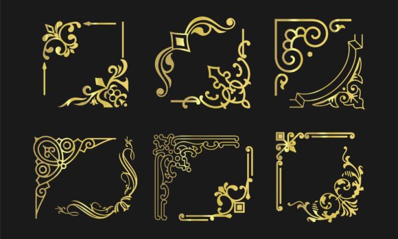 Elevate Designs with Ornate Decorative Corner Frames