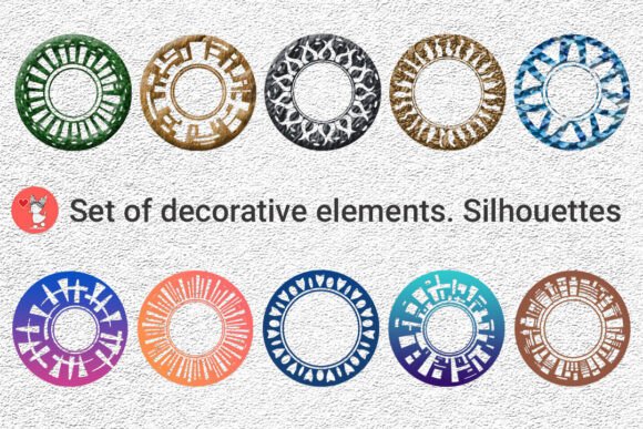 Elevate Designs with Silhouette Decorative Elements