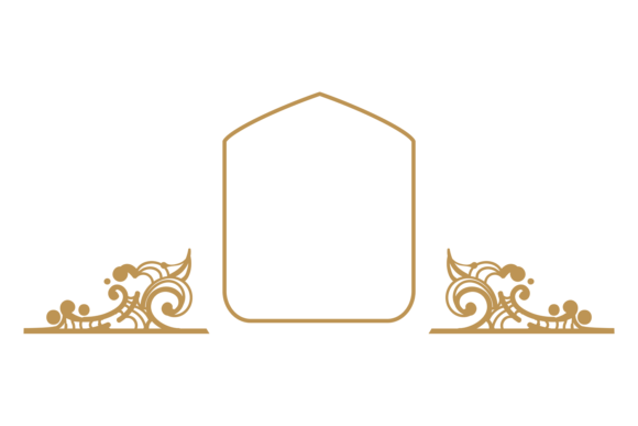 Elevate Your Designs with a Baroque Ornament Frame and Decorative Golden Accents