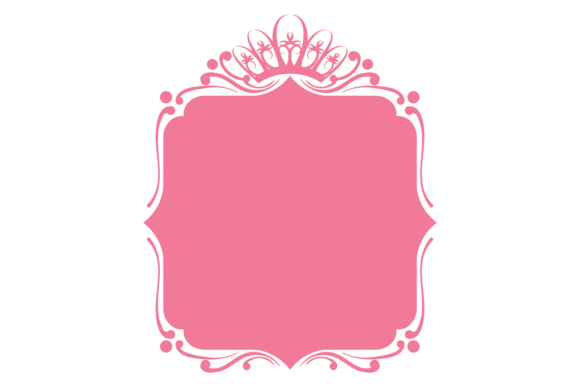 Elevating Designs with the Princess Tiara Decorative Pink Frame