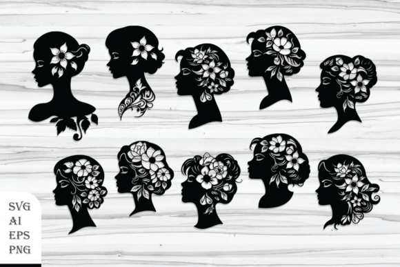 Elevating Visual Storytelling: The Strategic Value of the Decorative Set of Floral Women's Heads