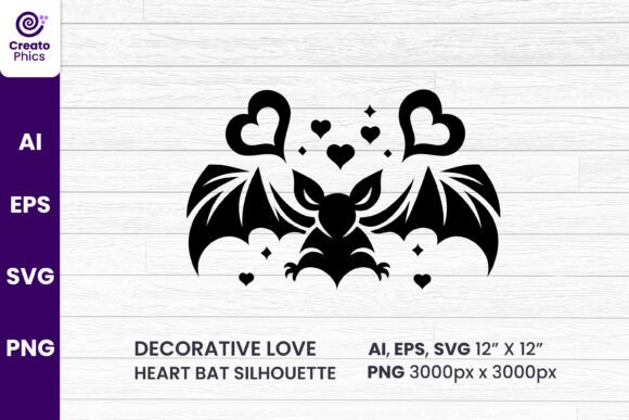 Evaluating Decorative Love Bat Silhouette Clipart for Creative Projects