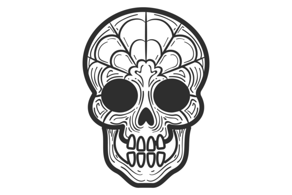 Evaluating Halloween Skull with Decorative Pattern Assets for Professional and Personal Projects