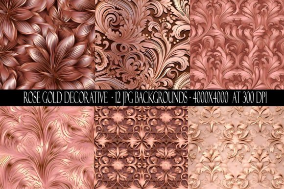 Evaluating Rose Gold Decorative Backgrounds for Professional and Commercial Design Projects