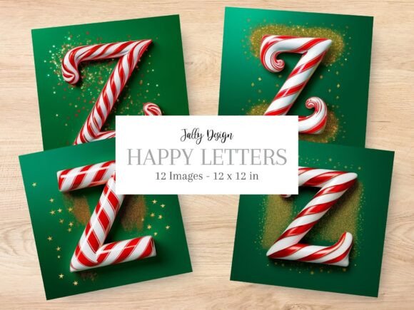Evaluating the Christmas Decorative Alphabet Letter Z for Holiday Design Projects