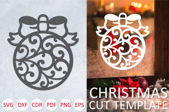 Evaluating the Decorative Christmas Ball with Swirls for Holiday Projects
