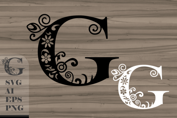 Floral Decorative Letter G: A Versatile Design Element