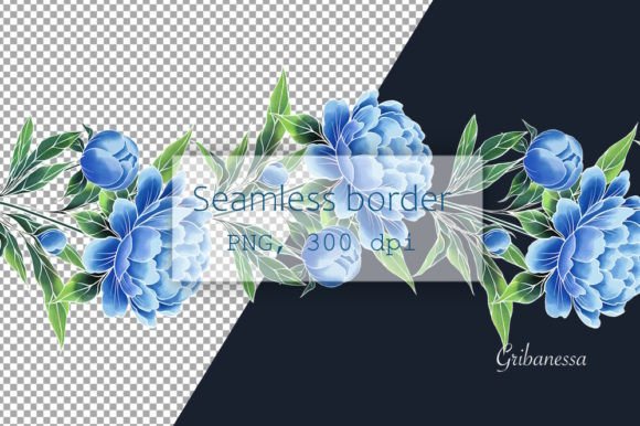 Floral Decorative Seamless Border for Creative Projects