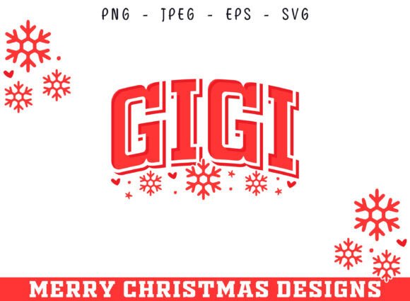 Gigi Christmas Decorative SVG: Festive Design Magic