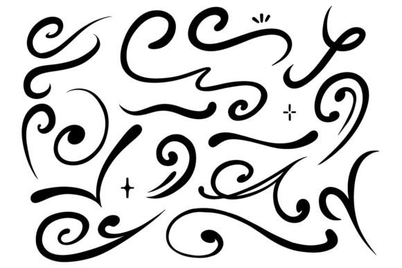 Mastering Design Elegance with Decorative Swirl Line Elements