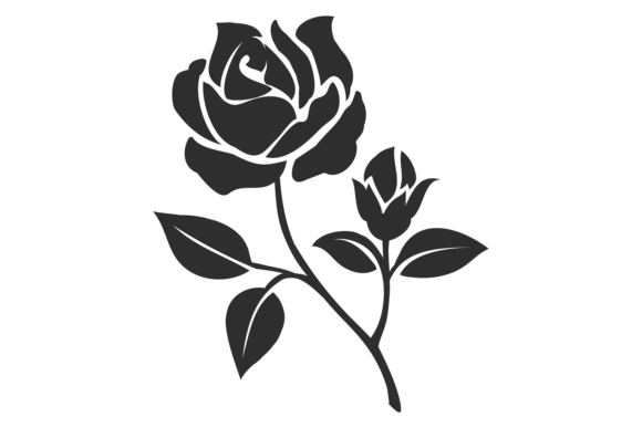 Mastering the Art of Floral Design with Flower Black Silhouette and Decorative Rose Assets