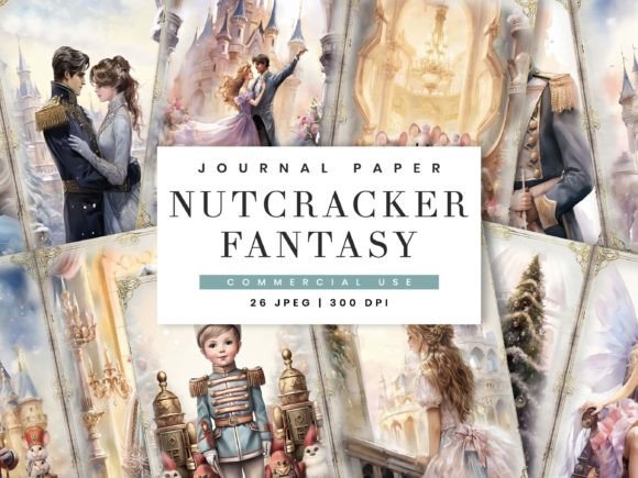 Nutcracker Fantasy Paper for Design