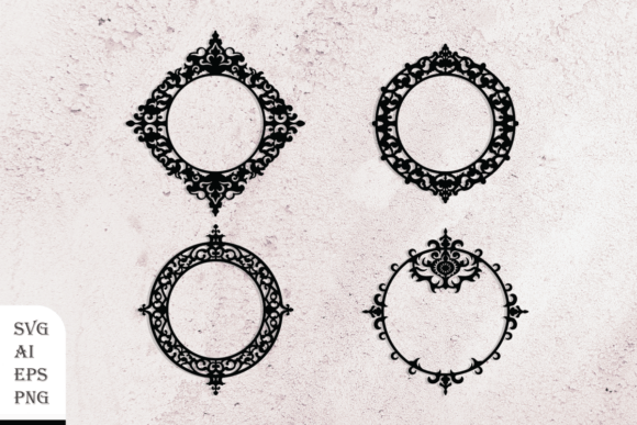 Strategic Visual Positioning with a Set of Decorative Round Frames