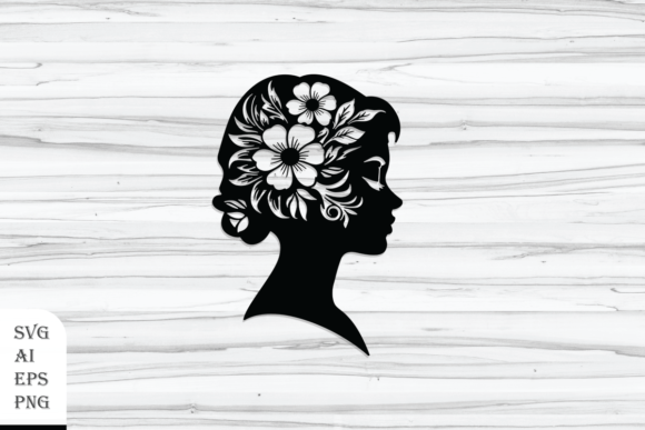 Unlocking Creative Potential with a Decorative Woman Head Silhouette