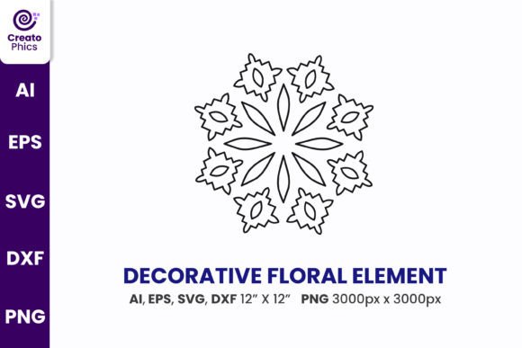 Unlocking Creative Potential with Decorative Floral Element Clipart SVG