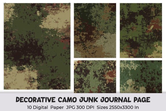 Unlocking Creative Potential with the Decorative Camo Junk Journal Page