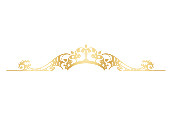 Unlocking Elegance: The Luxury Golden Tiara Header with Decorative W